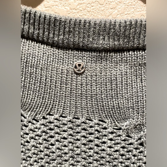 Lululemon Be Present Pullover Sweater Cropped Earl Grey - Picture 13 of 13